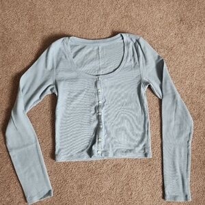 Aerie Light Blue Button Down Shirt